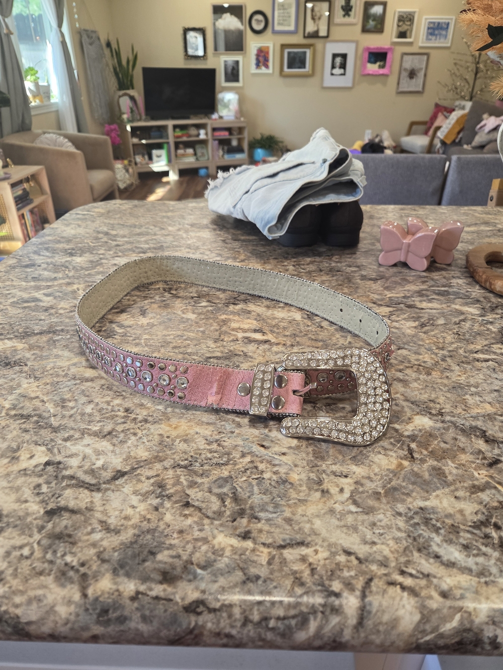 Y2k Rhinestone Belt - Picture 3 of 4